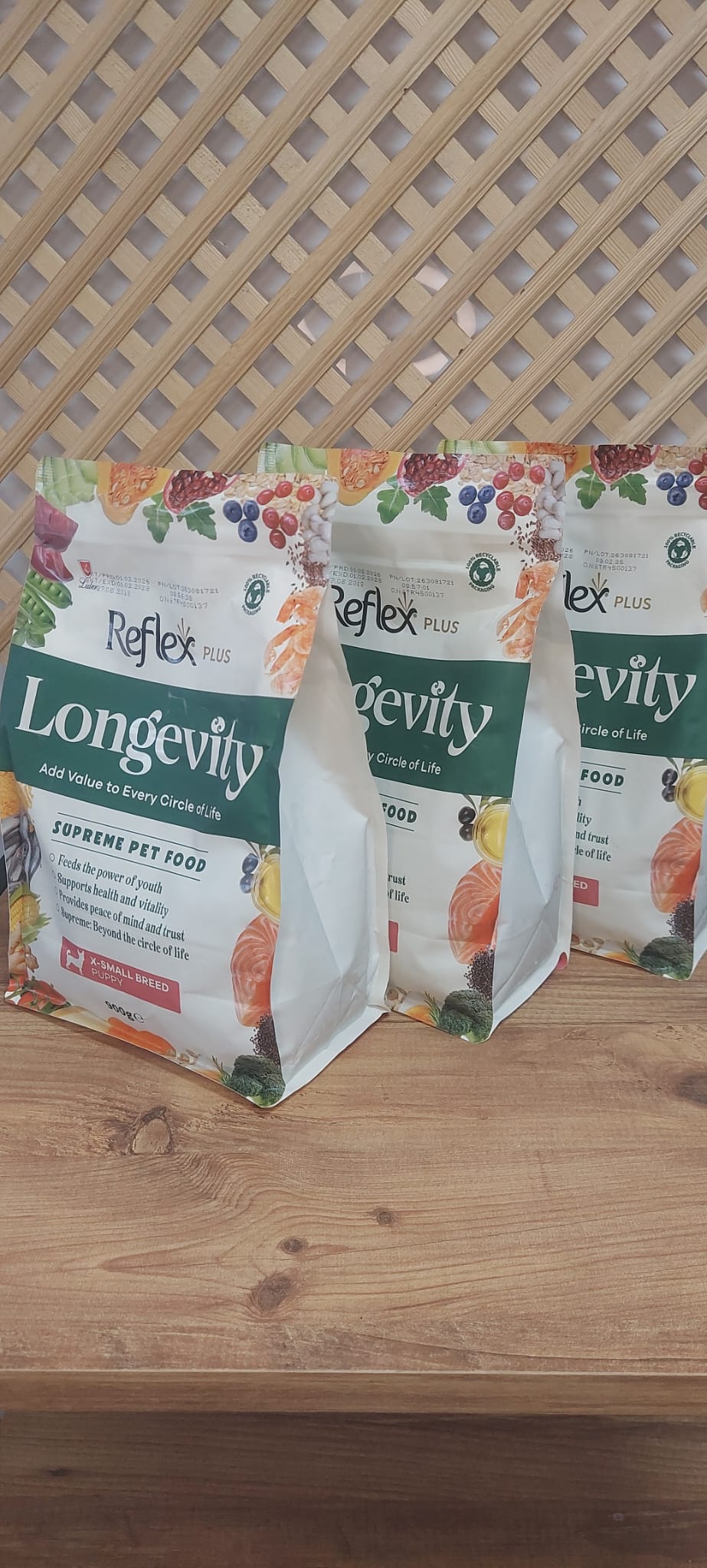 Reflex Plus Longevity Ekstra Küçük Irk Yavru Köpek Maması 900 g x 3 Adet